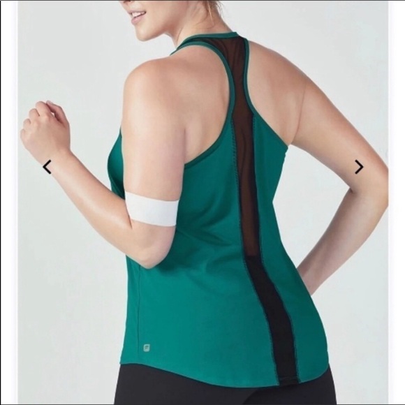 Fabletics Amna Runic Tank in Green Black - Picture 2 of 2